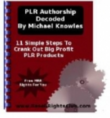 Product picture PLR Authorship Decoded